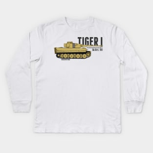 Tiger I early Kids Long Sleeve T-Shirt